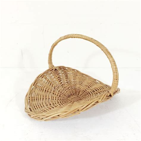 Natural Wicker Flower Basket | Wicker, Basket, Flower basket