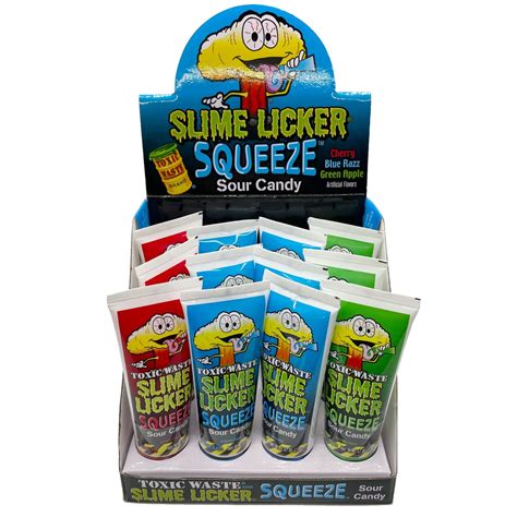 Toxic Waste Slime Licker Squeeze Candy 2.47 oz. Tube - All City Candy