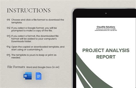 Project Analysis Report Template in Pages, Word, Google Docs - Download | Template.net