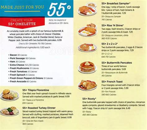 Ihop Printable Menu