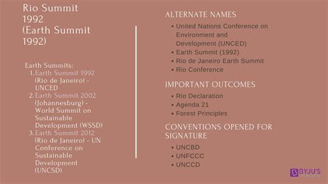 Dentro Persuasivo firma rio earth summit agenda 21 Penetrar rango Fecha roja