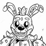 Springtrap Fnaf Coloring Page 22032 17405 sketch template