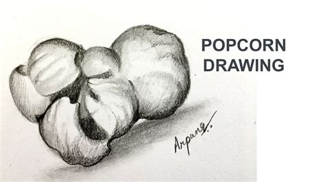 how to draw realistic popcorn - miguelrougeaux