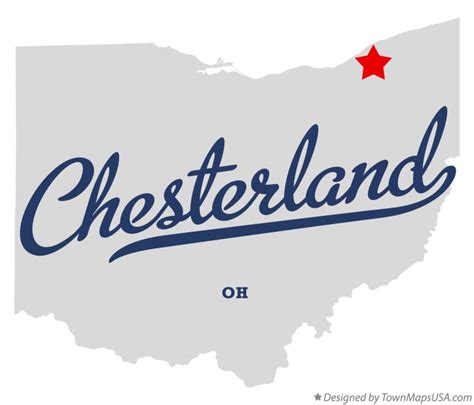 Map of Chesterland, OH, Ohio