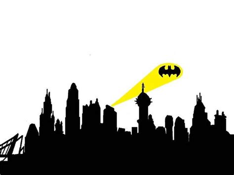 City Skyline Silhouette - ClipArt Best | Batman city, Gotham city ...