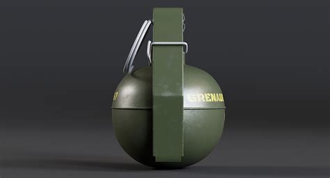 Tmc m67 frag grenade model - TurboSquid 1392422