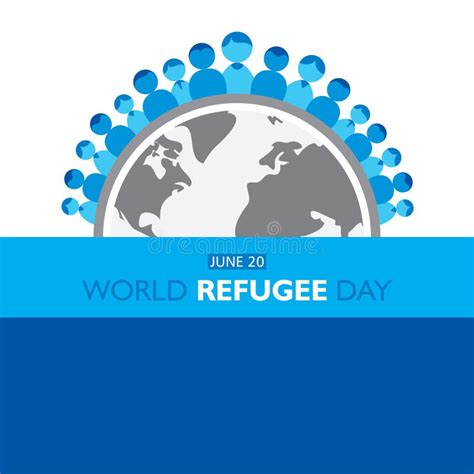 World Refugee Day Concept Poster Design Stock Vector - Illustration of humanitarian, editable ...