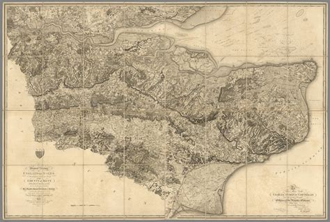 One of the first ever Ordnance Survey maps: Kent, England | Old map ...