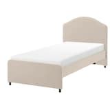 HAUGA upholstered bed frame, Lofallet beige, Twin - IKEA CA