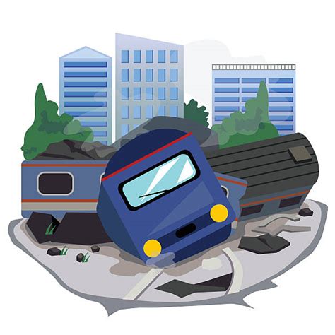 Cartoon Train Wreck Clip Art