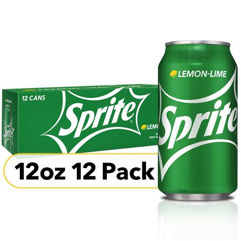 Sprite Lemon Lime Soda Soft Drinks, 12 fl oz, 12 Pack - Walmart.com - Walmart.com