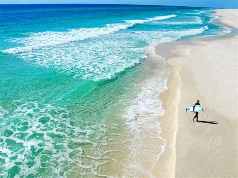 Pensacola Beach sits on Santa Rosa Island, one of the many barrier ...