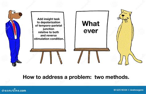 Two Methods To Solve Problem Stock Illustration - Illustration: 62518334