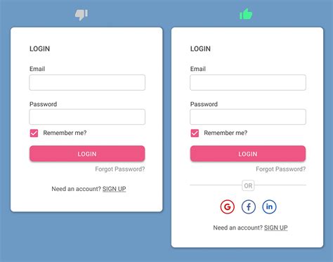12 Best Practices for Sign-Up and Login Page Design | by Saadia Minhas | UX Planet