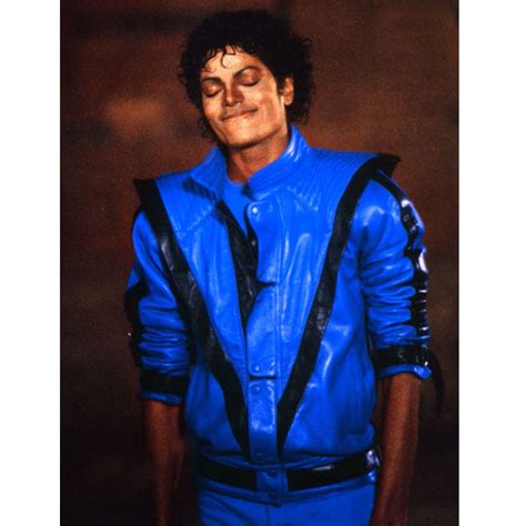 Thriller Blue Jacket | Michael Jackson Leather Jacket - Jacket Makers