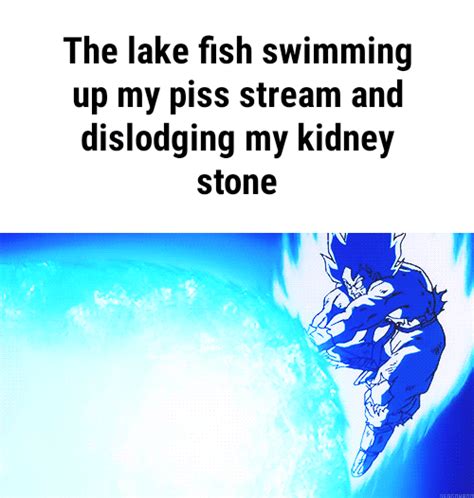 The lake fish swimming up my piss stream and dislodging my kidney stone - iFunny