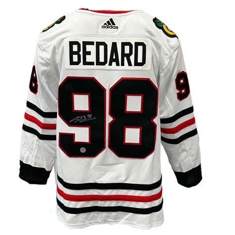 Connor Bedard Autographed Chicago Blackhawks White Jersey - Razilia