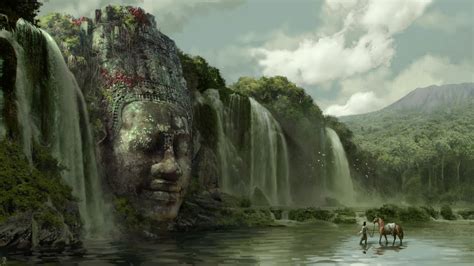 The Oracle. by Atlantean | Matte Painting | 2D | CGSociety | Fantasy landscape, Matte painting ...