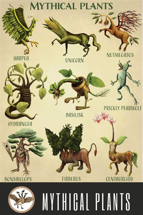 Mythical Plants: Archival Art Print Fantasy Artwork Pun - Etsy ...