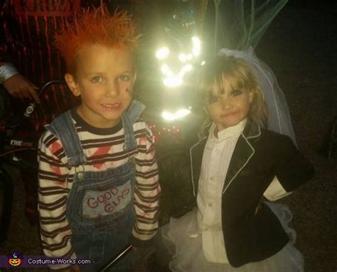 Chucky and Bride of Chucky Kids Halloween Costume DIY | Creative DIY ...