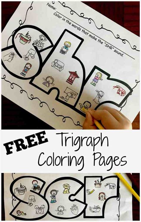 10 Activities for Teaching Trigraphs with a Free Coloring Printable