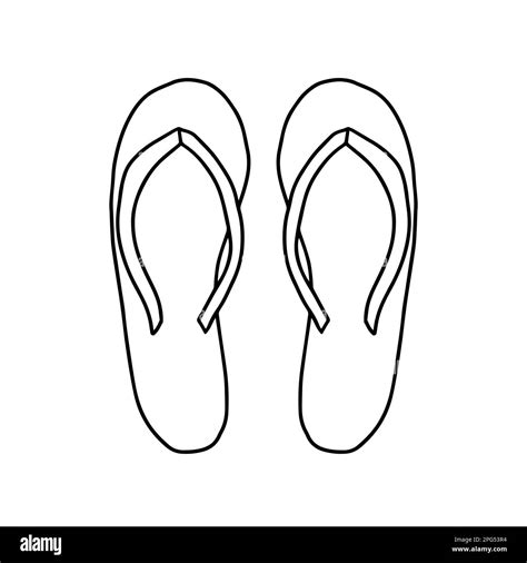 Doodle flip flops vector illustration Stock Vector Image & Art - Alamy