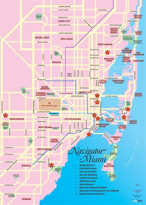 Miami Cruise Port Guide | Cruiseportwiki - Street Map Of Downtown Miami Florida - Printable Maps