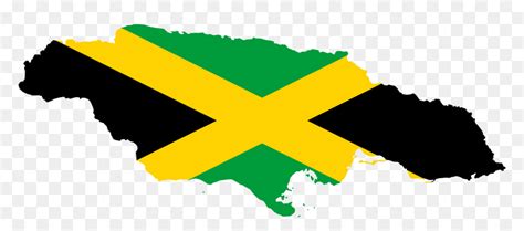 Jamaican Flag Png - Jamaica Flag Map, Transparent Png - vhv