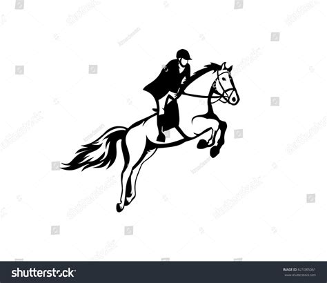 Jumping Horse Logo Stock Vector (Royalty Free) 621085061 | Shutterstock