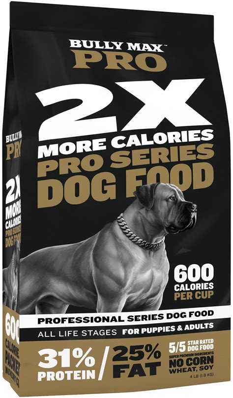 Buy Bully Max 2X Calorie Dry Dog Food PRO Series | High Calorie High Protein Dog and Puppy Food ...