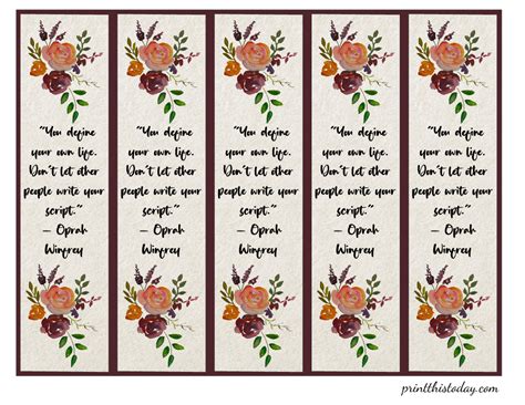 Free printable bookmarks flowers, Download Free printable bookmarks flowers png images, Free ...