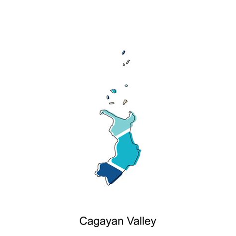 Map of Cagayan Valley modern design, Philippines map illustration ...