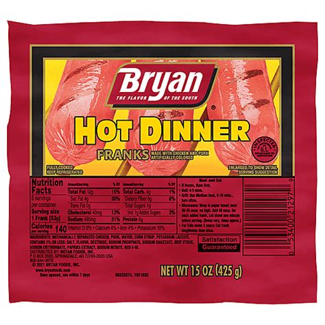 Bryan Hot Jumbo Franks | Hot Dogs | Superlo Foods