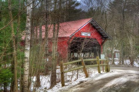 Vermont Covered Bridge - Stowe Vermont Photograph by Joann Vitali | Pixels