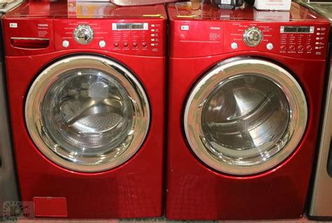 LG TROM RED ULTRA CAPACITY WASHER/DRYER SET