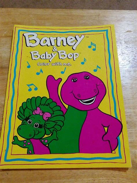 RARE Barney and Baby Bop Coloring Book / Paperback / 1992 / - Etsy