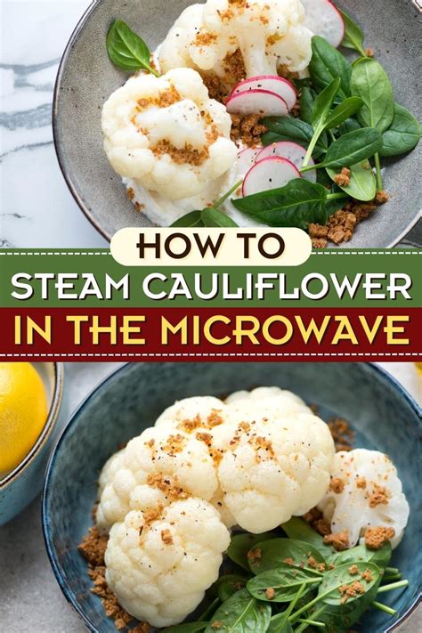 How to Steam Cauliflower in the Microwave - Insanely Good