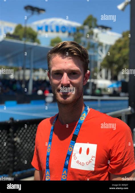 MELBOURNE , Australian Open . 23-01-2019 , Stijn de Gier, coach ...