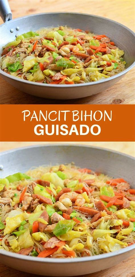 Pancit Bihon Guisado | Recipe | Pancit, Diy food recipes, Asian recipes