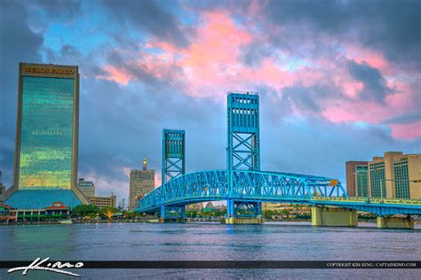 Jacksonville Skyline Florida Duval County Main Street Bridge | Royal ...