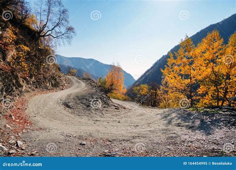 Hairpin Turn on Highland Road Stock Image - Image of place, autumn: 164454995