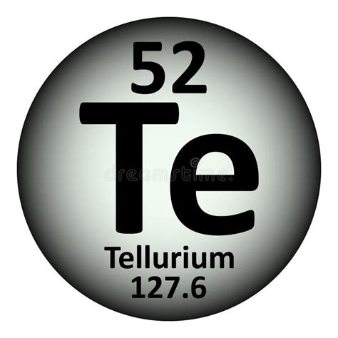 Periodic Table Element Tellurium Icon Stock Illustration - Illustration ...