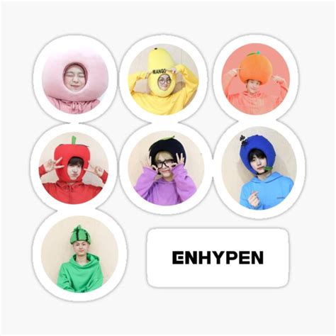 "ENHYPEN Fruit Pack" Sticker for Sale by luizaliz | Redbubble