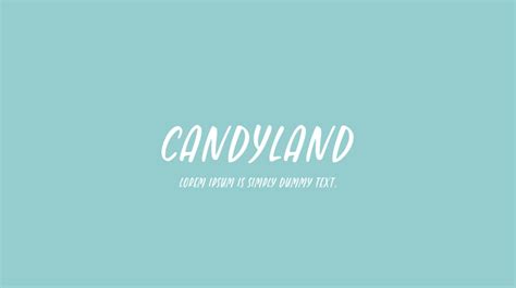 Candyland Font : Download Free for Desktop & Webfont