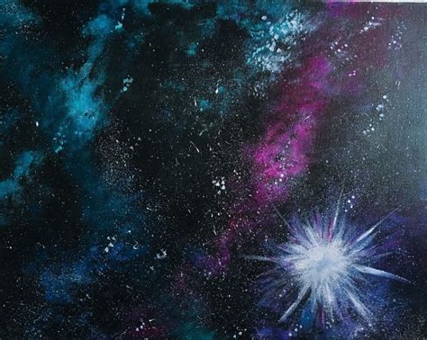 Galaxy Painting - Step By Step Acrylic Painting Tutorial