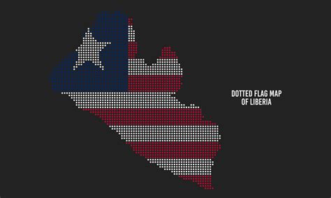 Dotted Liberia Flag Map 12263248 Vector Art at Vecteezy