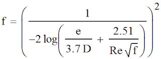 Solving the Colebrook-White Equation with Excel | Excel Calculations