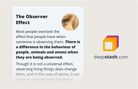 The Observer Effect - Deepstash