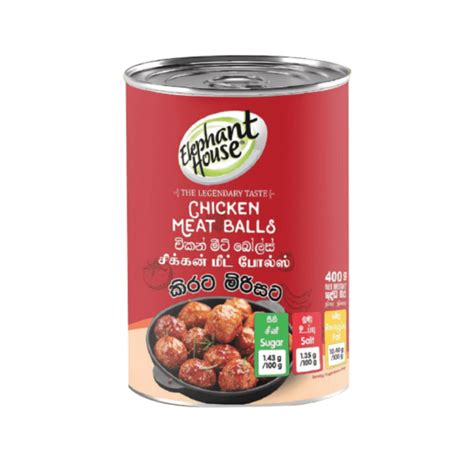 Elephant House Canned Chicken Meat Balls 400g - Serandib