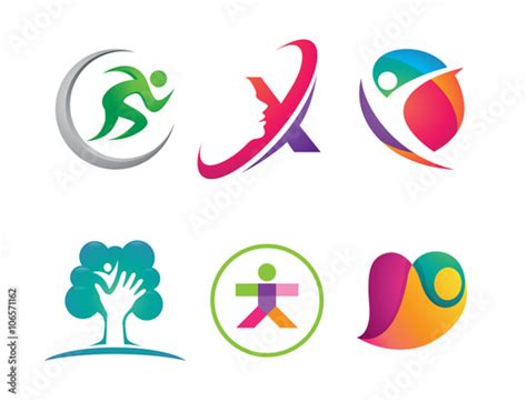 "People Activity Logo Element Set" Stock image and royalty-free vector files on Fotolia.com ...